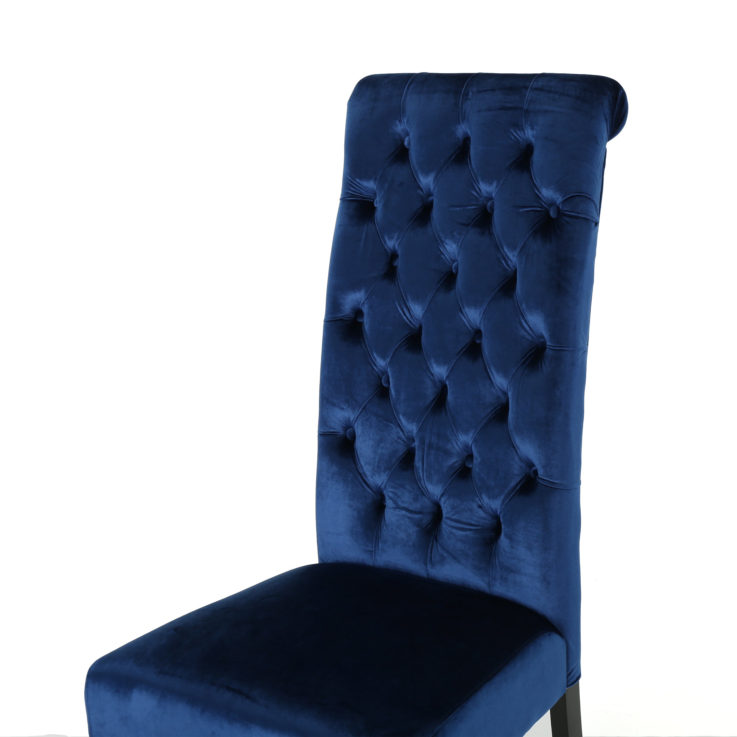 Leona Tall Back Tufted New Velvet Dining Chair (Set of 2)