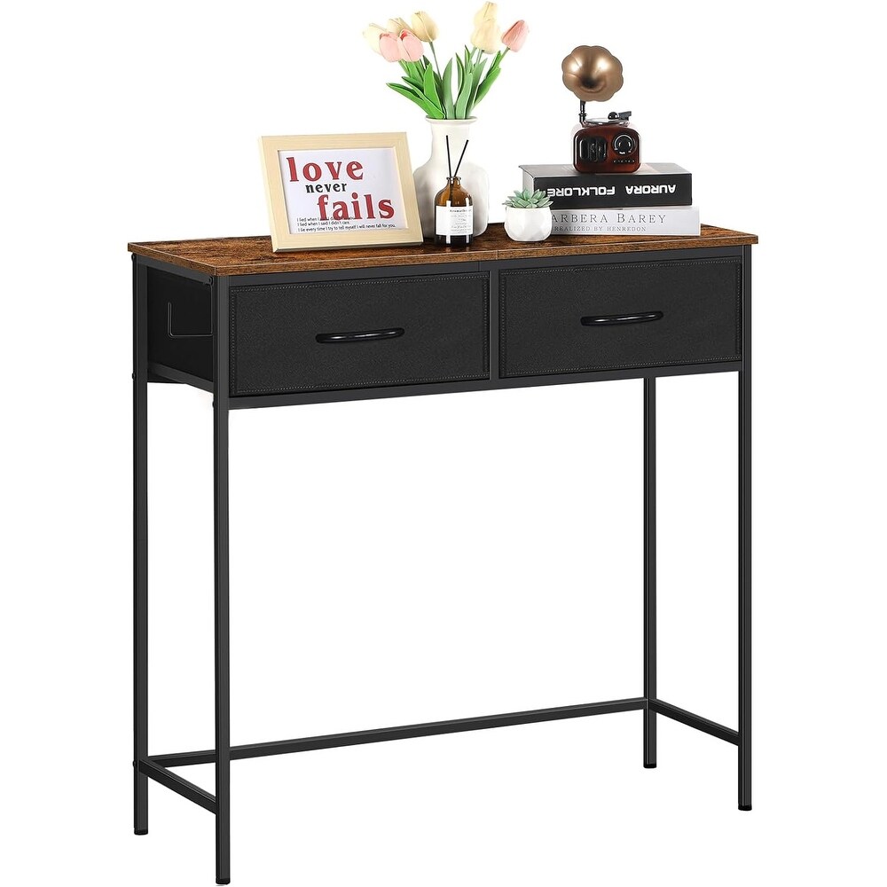 Small Console Table with 2 Drawers