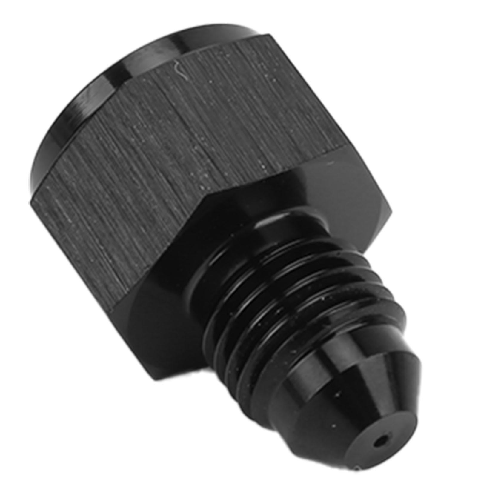 Universal Oil Restrictor Fitting -4an Female To Male Mild Carbon Steel Adapter For Turbos Black