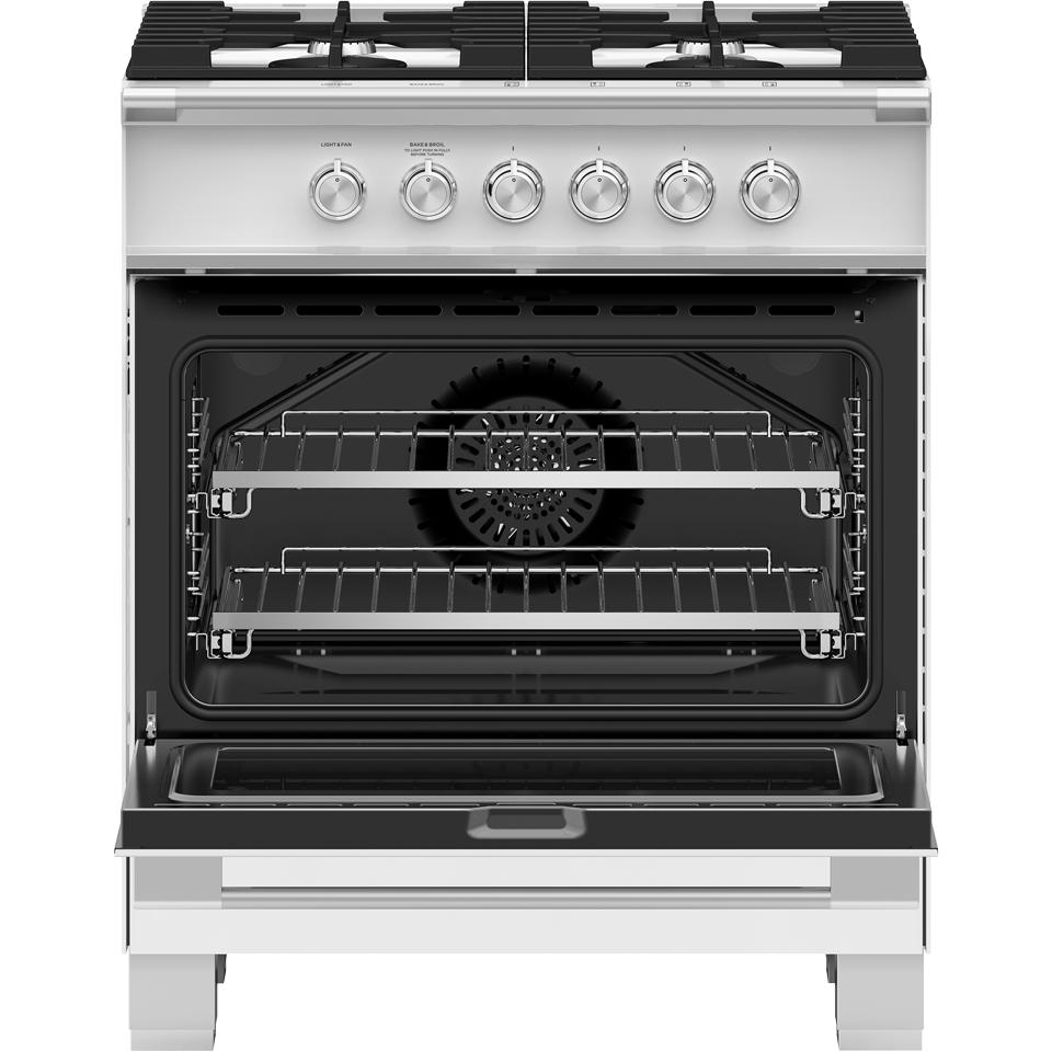 Fisher & Paykel 30-inch Freestanding Gas Range with AeroTech? Technology OR30SCG4W1