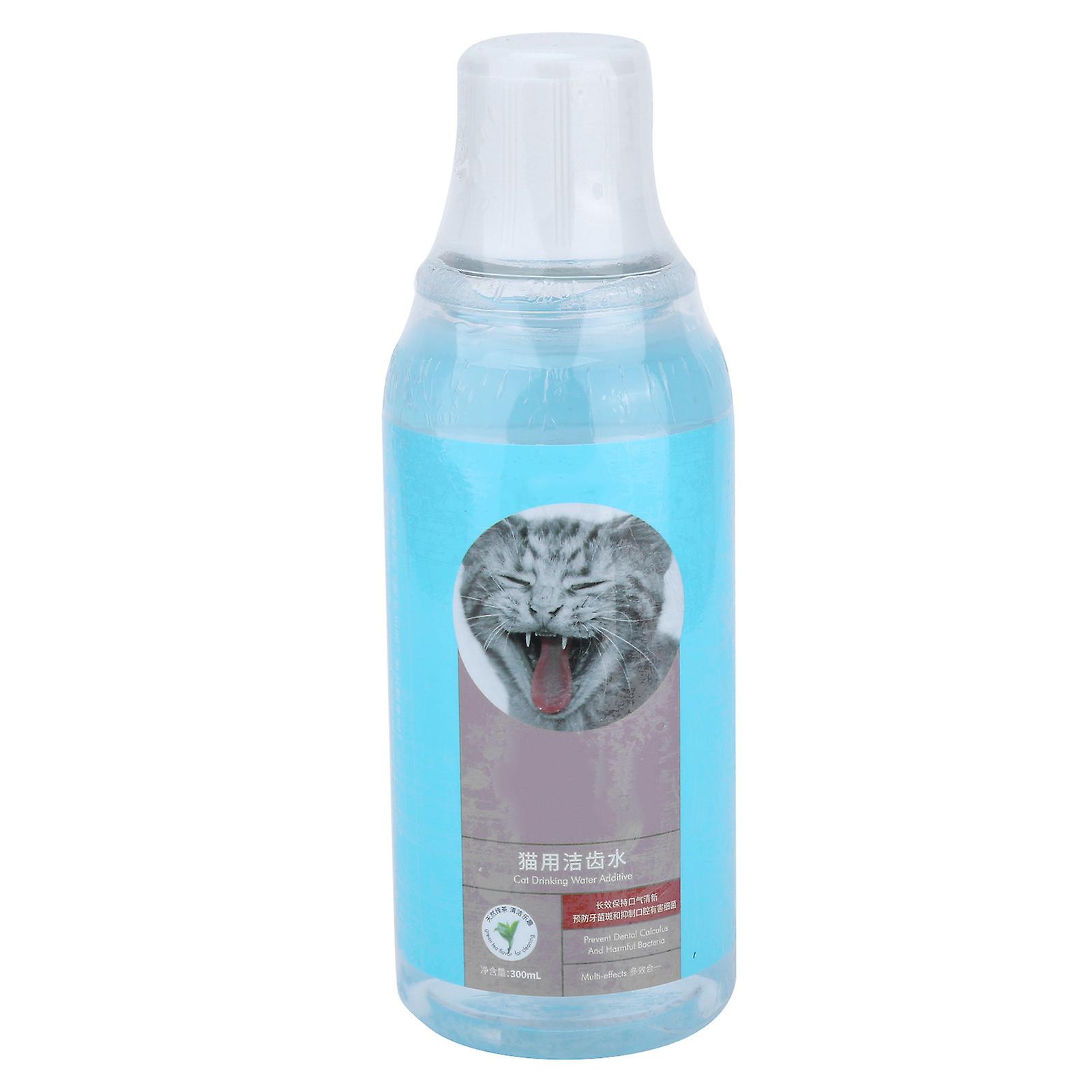 300ml Cat Teeth Cleaning Water Pet Oral Care Water Tartar Remover Cat Breath Freshener