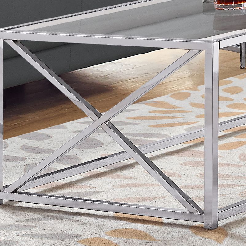 Monarch Contemporary X-Frame Coffee Table