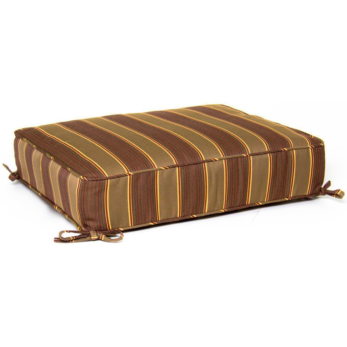 Sunbrella Davidson Redwood Medium Outdoor Replacement Ottoman Cushion W/ Piping By Signature