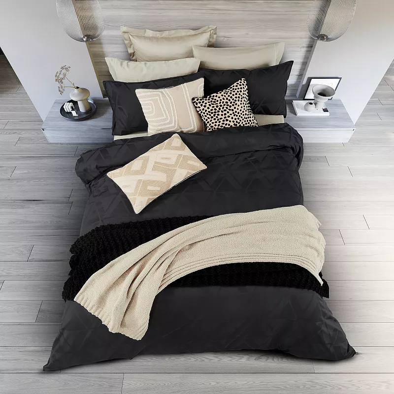 Nalu Kalama Black Duvet Set