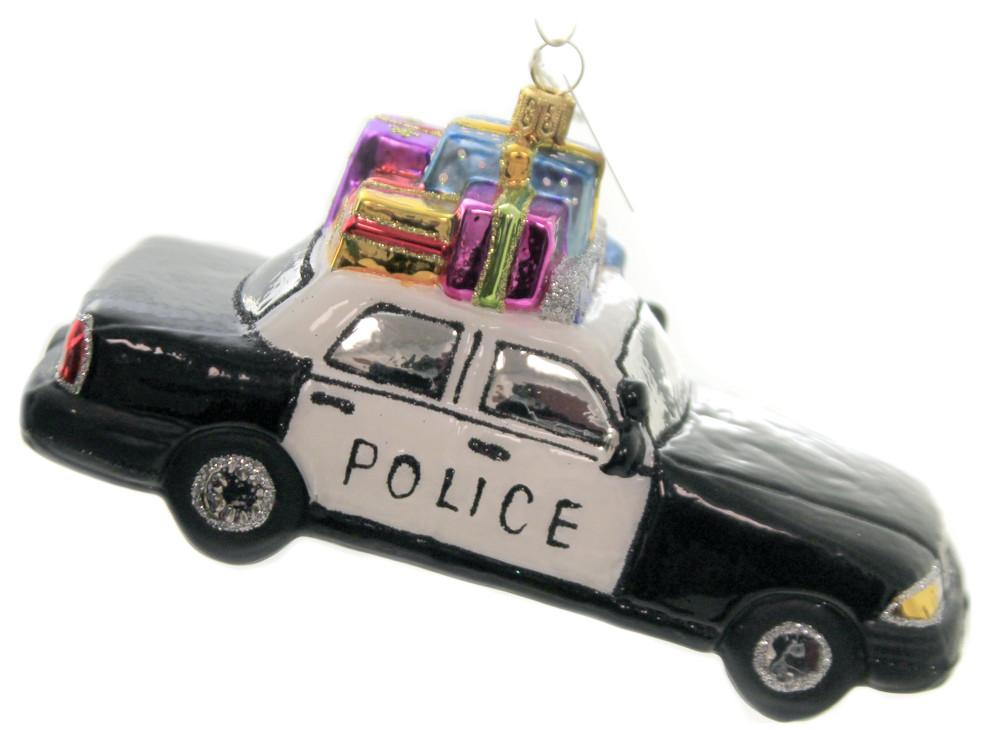 Holiday Ornaments Santa In Police Car Christmas Gifts S793   Christmas Ornaments   by Story Book Kids Inc  Houzz