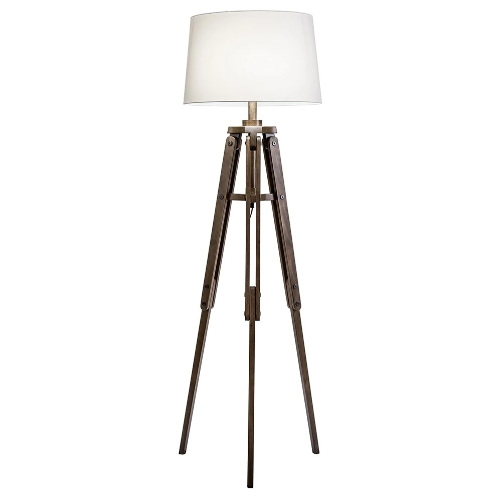 Modern Home Mariner Nautical Wooden Tripod Floor Lamp