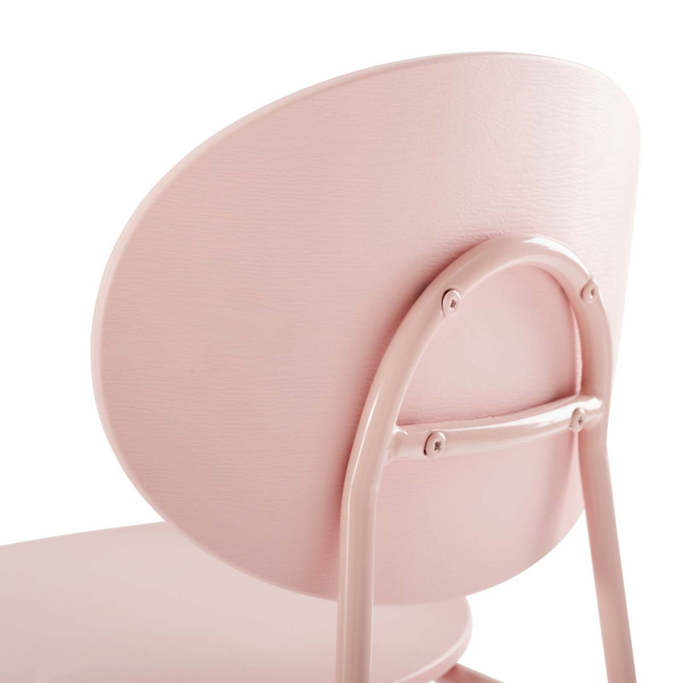 Pink Palette Dining Side Chair Set of 2   Midcentury   Dining Chairs   by Homesquare  Houzz