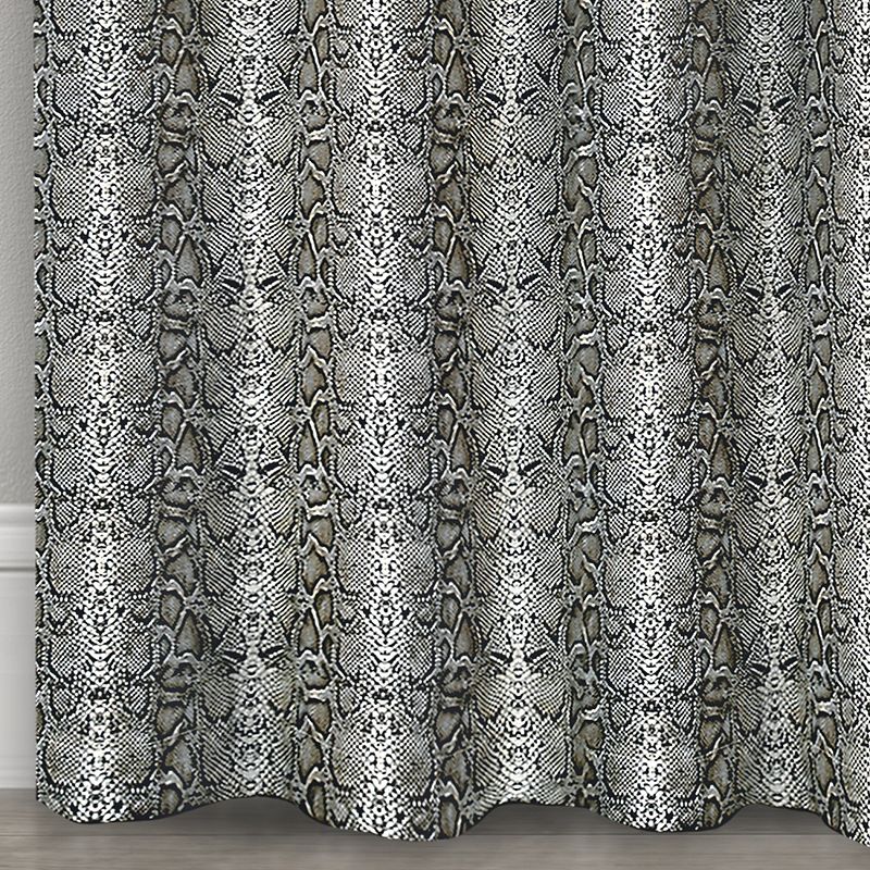 Kate Aurora Safari Living 2 Piece Python Room Darkening Grommet Top Curtain Panels