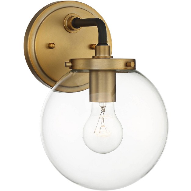 Fixture Clear Glass Globe Shade For Bedroom Bathroom Vanity Reading Hallway