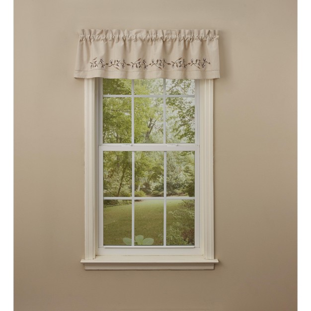 Park Designs Cotton Blossom Embroidered Lined Valance 60 x27 x27 X 14 x27 x27