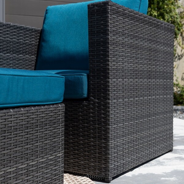 Corvus Trey Outdoor 6piece Aluminum Resin Wicker Sofa Set