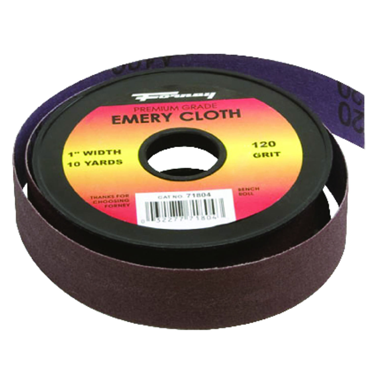 Forney 360 in. L X 1 in. W 120 Grit Emery Sandpaper 1 pk