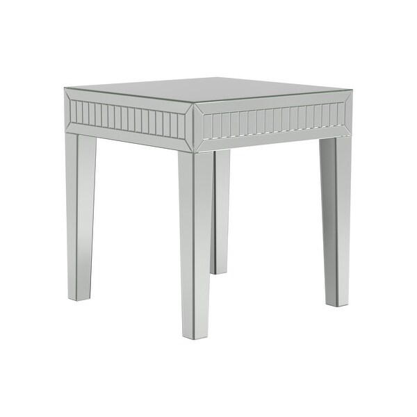 Coaster Furniture Whitfield Silver Square End Table