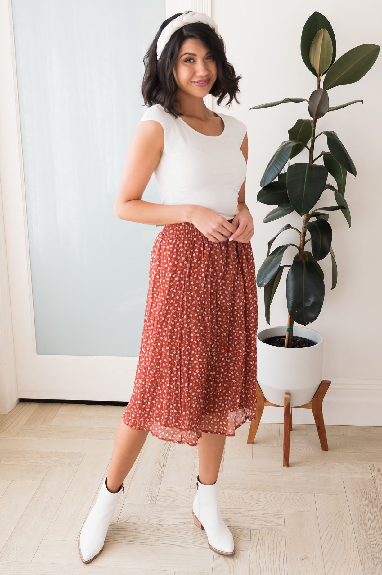 Take Me Away Modest Pocket Skirt