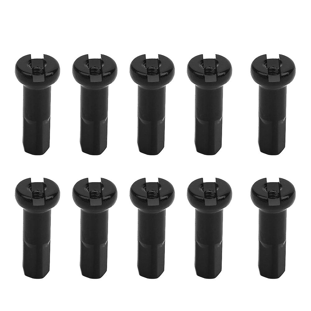 10pcs Mountain Bike 14g Wire 7075 Aluminium Alloy Spoke Cap Bicycle Cycling Riding Accessorybike Spoke Cap Black