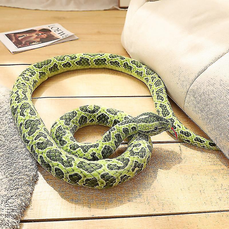 Snake Stuffed Animal Plush， Giant Anaconda Realistic Kids Toys