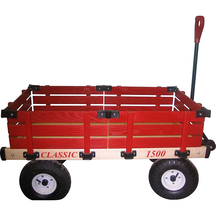 Millside Industries Hardwood 38"" x 20"" Wooden Wagon 1500-410