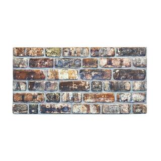 Dundee Deco Falkirk Uffcott III 0.8 in. x 39.4 in. x 19.7 in. Multicolored Faux Brick Styrofoam 3D Decorative Wall Panel (10-Pack) UFHDL1806-10