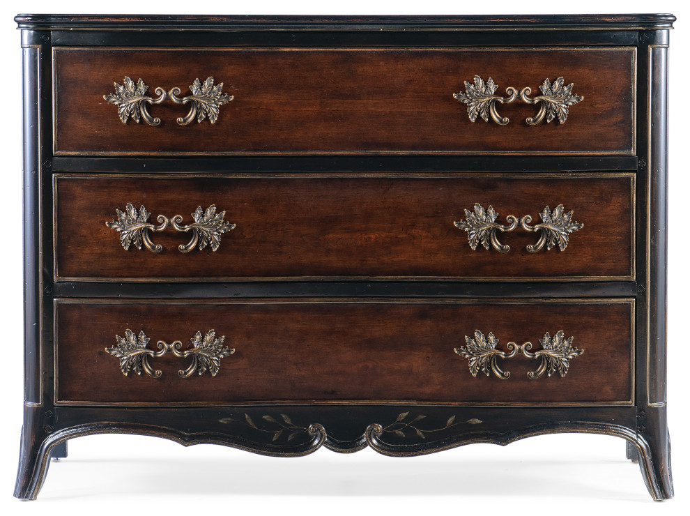 Charleston Three Drawer Accent Chest   Traditional   Accent Chests And Cabinets   by Hooker Furniture  Houzz