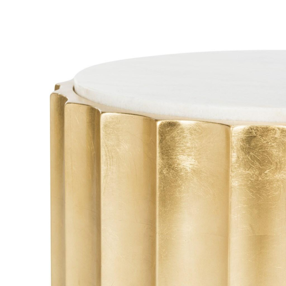 Dasir Gold Side Table   Contemporary   Side Tables And End Tables   by AED Luxury Home Decor  Houzz