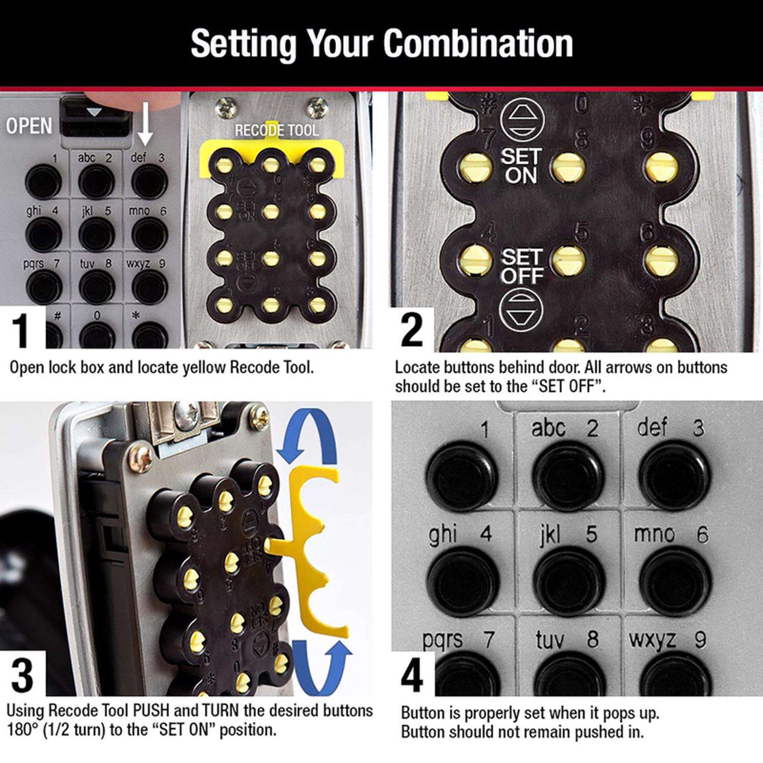 Master Lock 0.004 cu ft Combination Lock Gray Lock Box