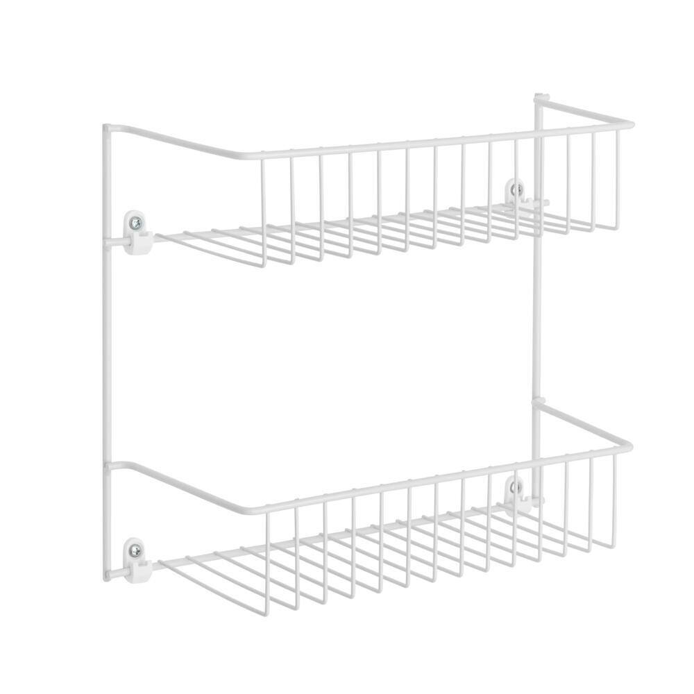 Everbilt 2-Tier Rack Wire Shelf (12.5 in. W x 10.5 in. H X 5 in. D) 90262