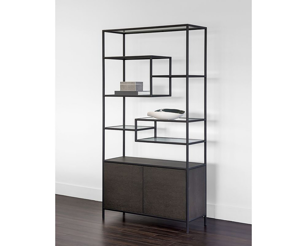 Stamos Bookcase   Industrial   Bookcases   by Sunpan Modern Home  Houzz