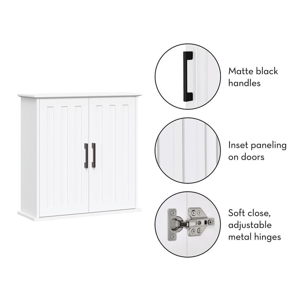 RiverRidge Home Monroe 2363 in W Bathroom Wall Cabinet in White