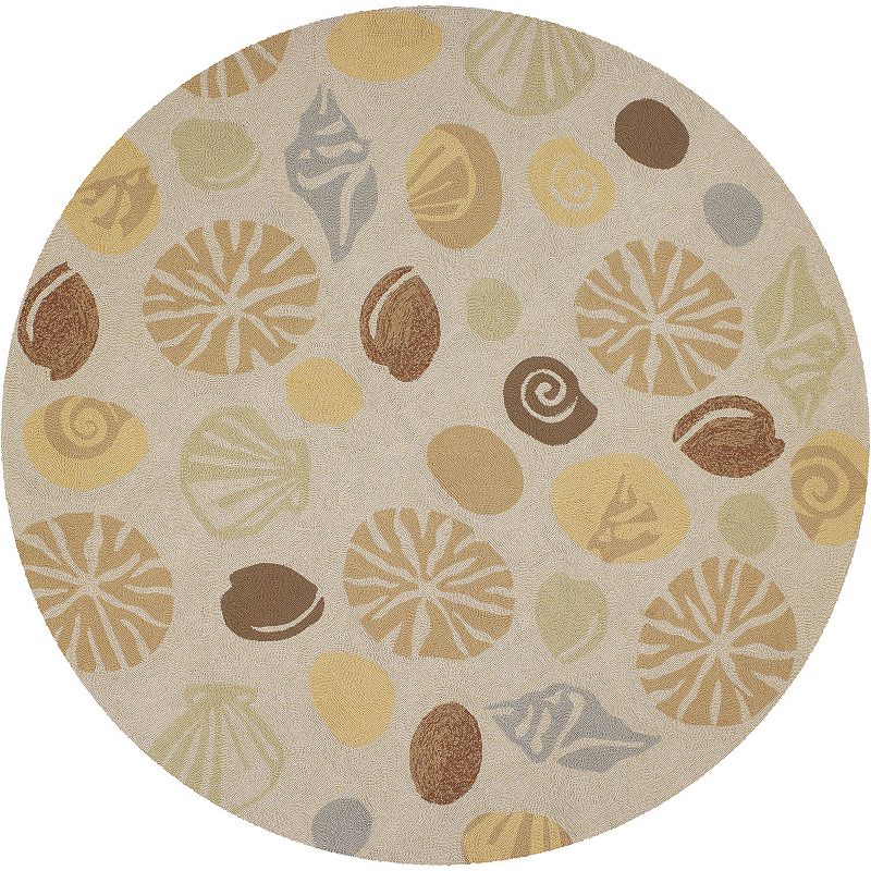 Couristan Outdoor Escape Barnegat Bay Shell Indoor Outdoor Rug