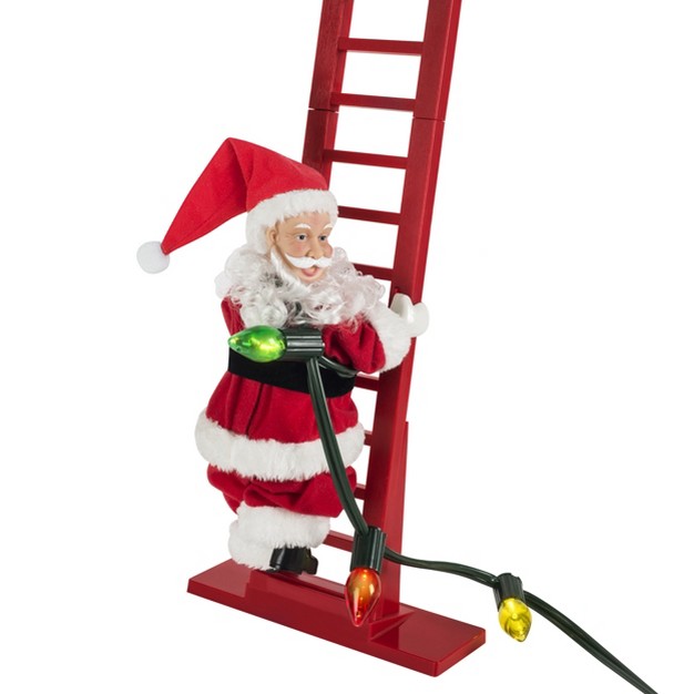 Super Climbing Santa Animated Musical Christmas Decoration