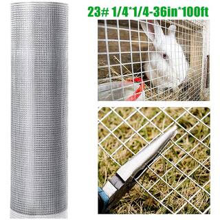 Cesicia 48 in. H x 100 ft. L 14 in 23-Gauge Iron Hardware Cloth Welded Cage Wire Chicken Fence Netting Raised Garden Fence ktkhxywydyq50