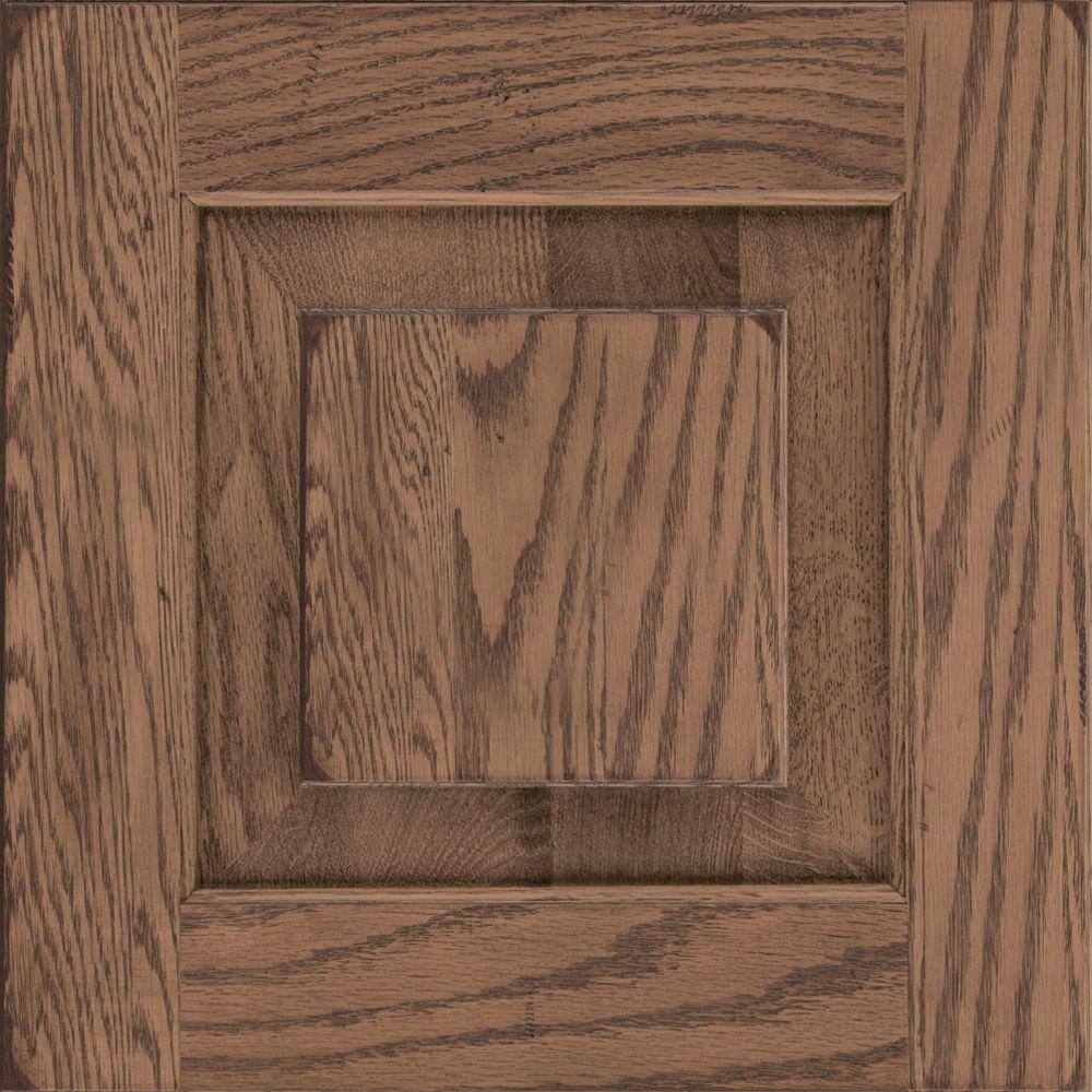 KraftMaid Dillon 14 58 x 14 58 in. Cabinet Door Sample in Distressed Husk RDCDS.HDWLO4C15O