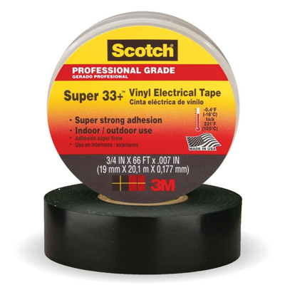 3M 6133 Vinyl Plastic Elec Tape 3/4X52