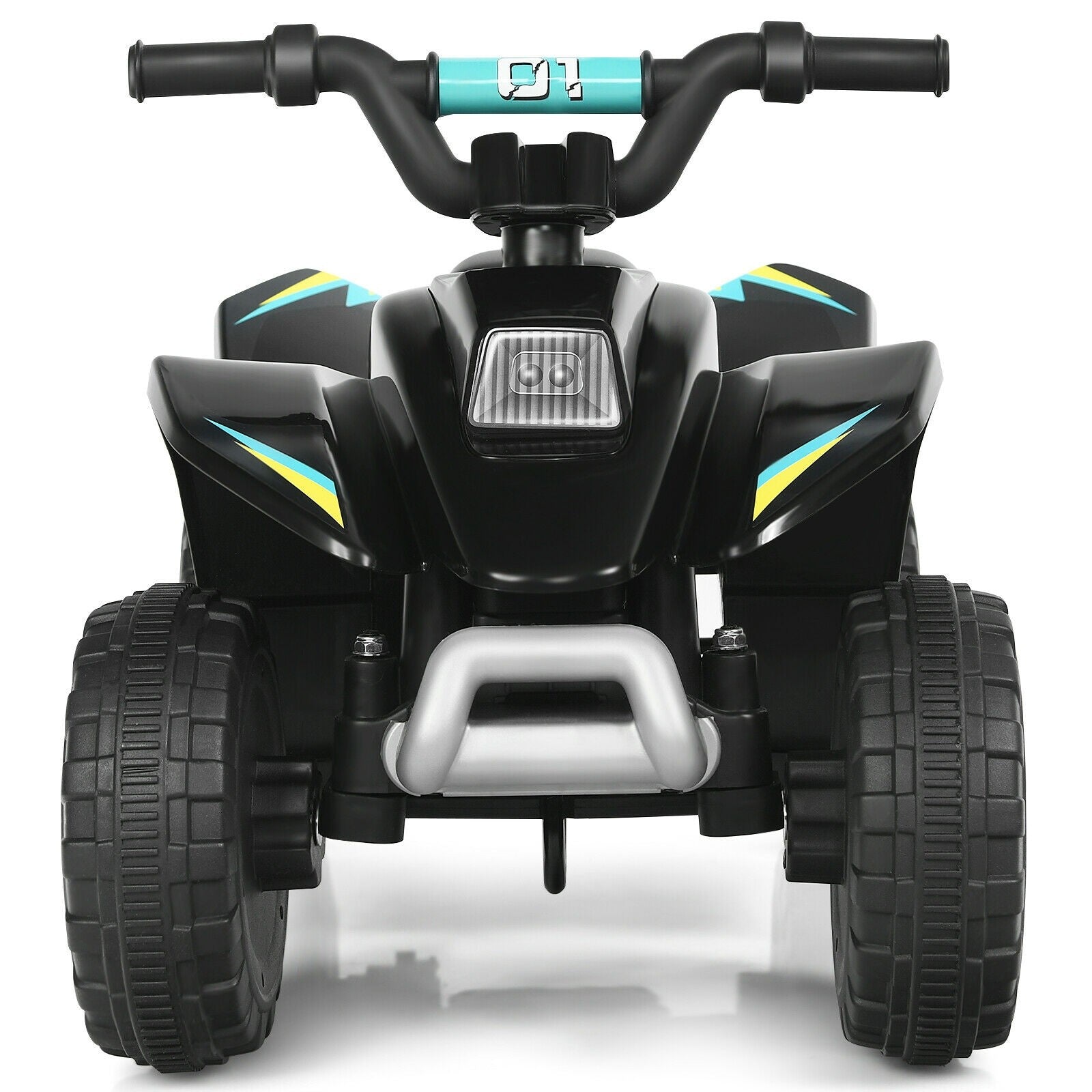 Costzon Ride on ATV, 6V Battery Powered Electric Quad, High/Low Speeds, Forward/ Reverse Switch