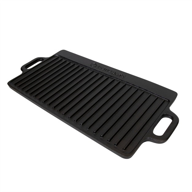 Stansport Pre seasoned Cast Iron Griddle With Reversible Cooking Surface