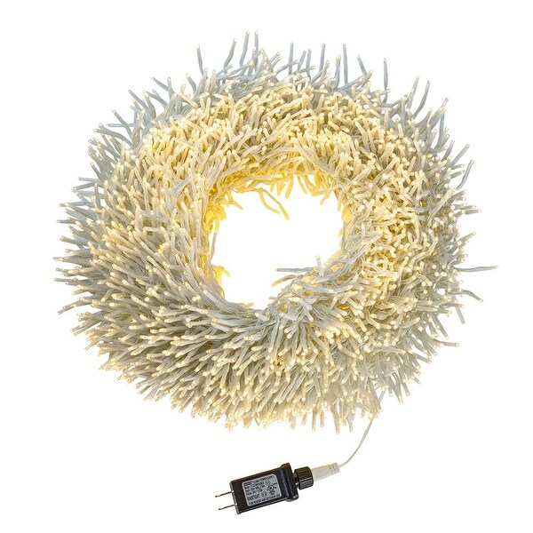 Kurt Adler 98Foot 3000Light Cluster Garland with Warm White LED Lights