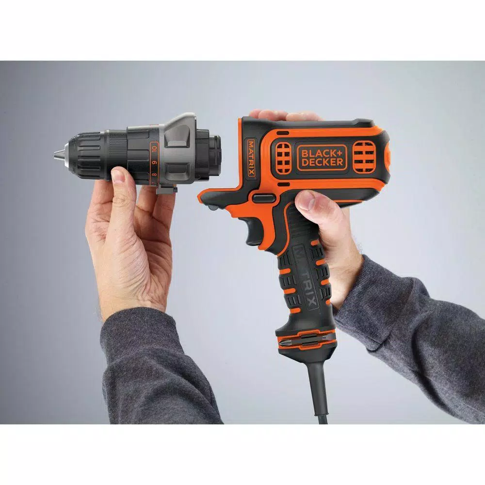 BLACK+DECKER Matrix 4 Amp 3/8 in. Corded Drill and Driver and#8211; XDC Depot