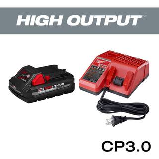 MW M18 18-Volt Lithium-Ion HIGH OUTPUT Starter Kit with One 3.0Ah Battery and Charger 48-59-1835