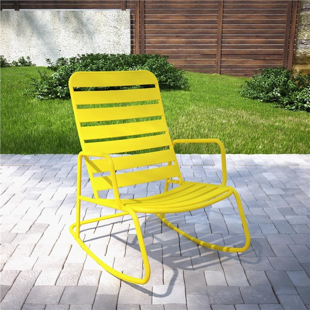 The Novogratz Poolside Collection Roberta Outdoor Rocking Chair