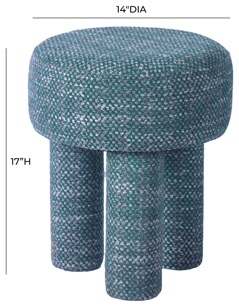 Claire Knubby Stool   Contemporary   Footstools And Ottomans   by TOV Furniture  Houzz