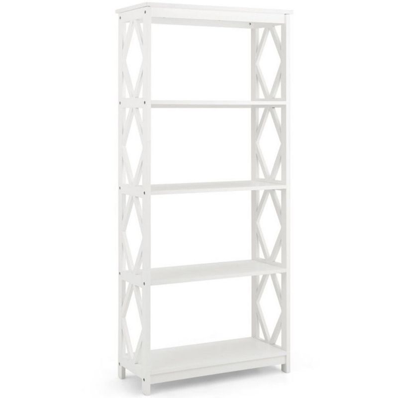 Hivago 5-Tier Modern Freestanding Bookcase with Open Shelves