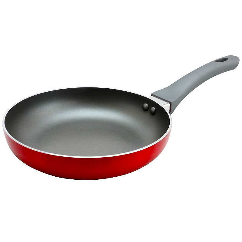 Oster Cocina Herscher 8 Inch Aluminum Frying Pan in Red