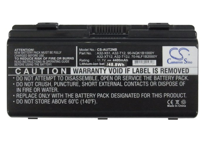 Asus Pro 52 Pro 52H Pro 52L Pro 52R Pro 52RL T12 T Replacement Battery BatteryClerkcom Laptop and Notebook