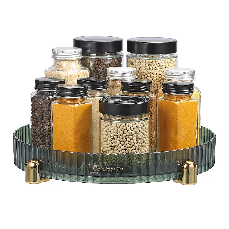 Lazy Susan Organizer for Cabinet Rotating Spice Rack with Turntable Suitable