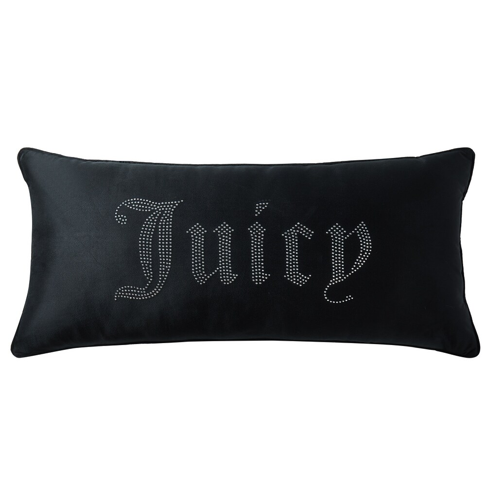 Juicy Couture Silver Rhinestone Pillow 16\