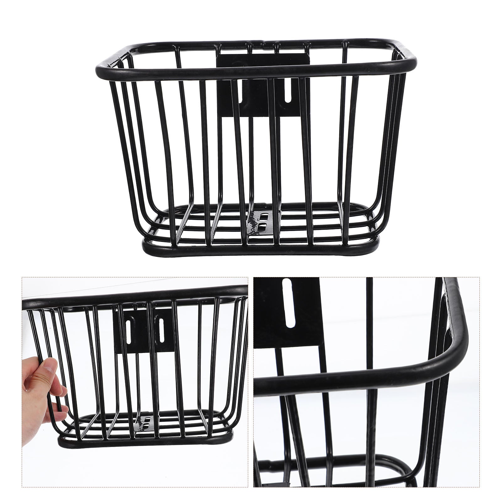 Children Bike Basket Bike Front Metal Basket Detachable Bike Basket Kids Bike Handlebar Basket