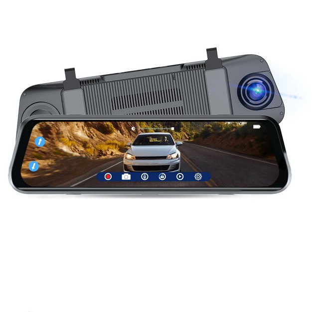 Sylvania Roadsight Mirror Dash Camera And Backup Camera 340 Degree View Hd 1080p