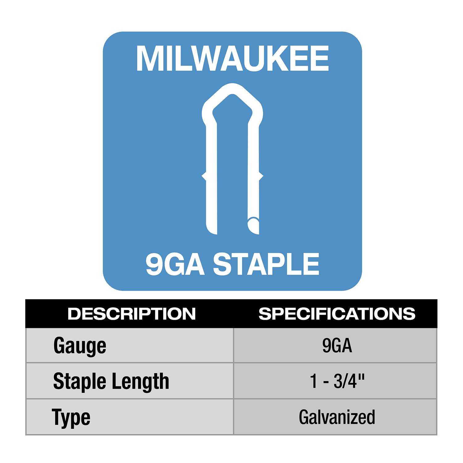 MW 3/4 in. W X 1-3/4 in. L 9 Ga. Diamond Crown Staples 960 pk