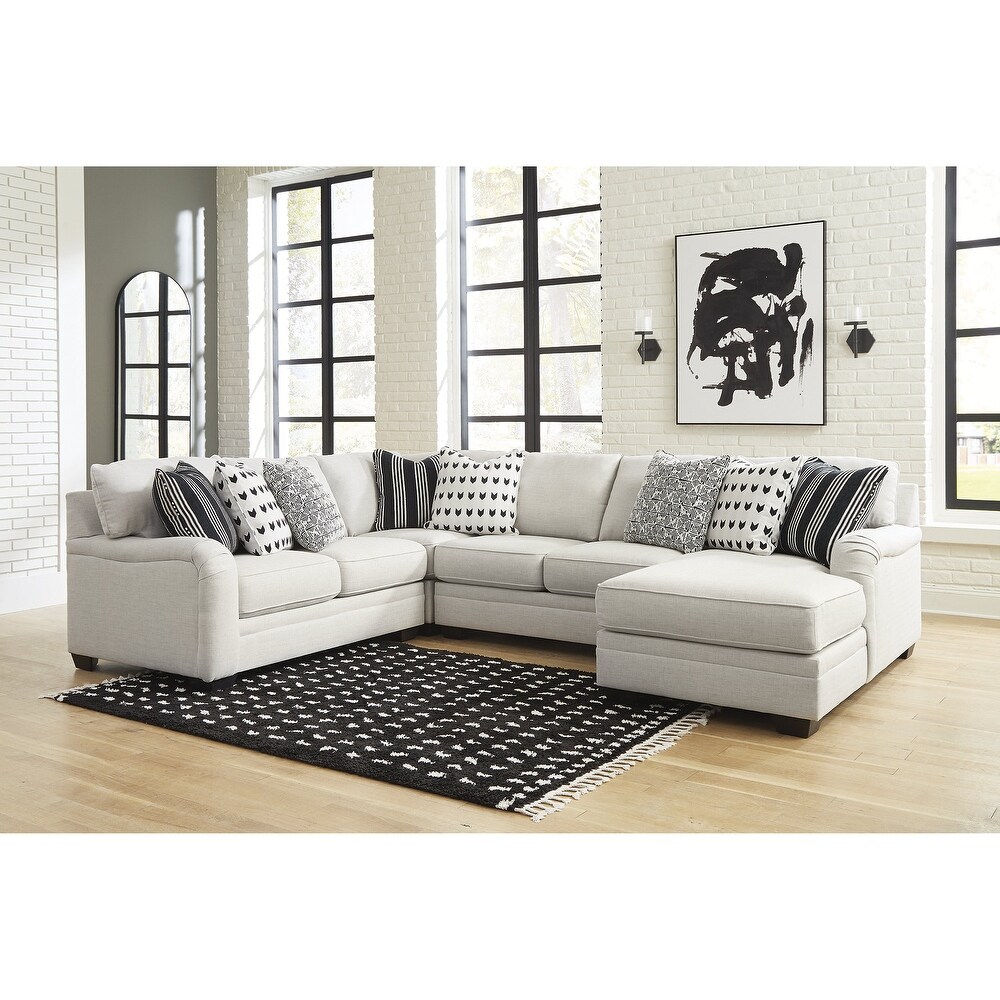 Signature Design by Ashley Huntsworth Dove Gray 4 Piece Sectional with Chaise   128\