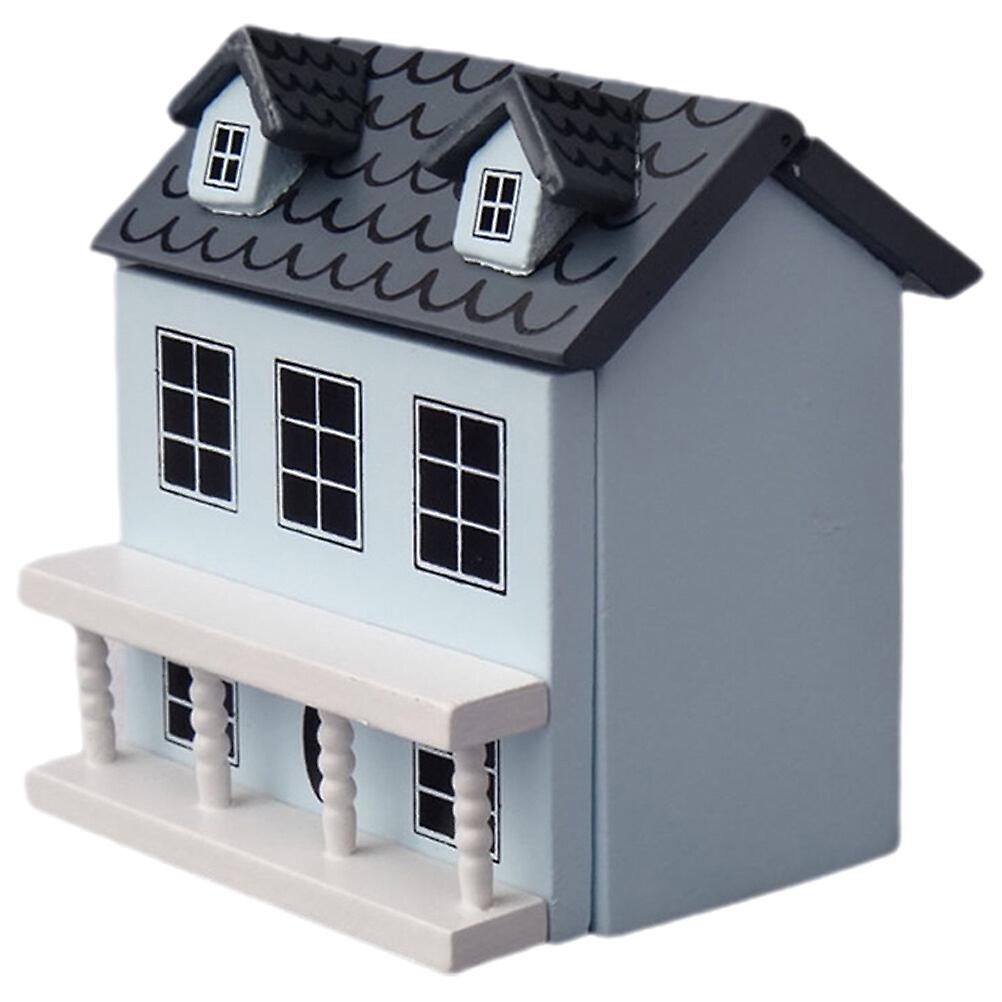 Wooden House Toy Diy Miniature Villa Toy Miniature Craft Villa Decor Wood Construction For Kids